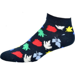 Leaf Pattern Ankle Cotton Socks - Wear and Wander