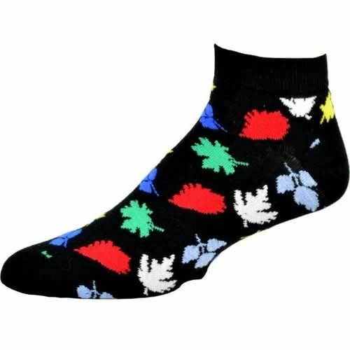 Leaf Pattern Ankle Cotton Socks - Wear and Wander