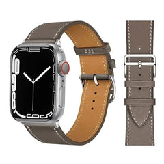Leather strap For Apple watch band 44mm 45mm 41mm 40mm watchbands Loop bracelet for iWatch ultra 2 49mm series 10 9 8 7 6 5 4 SE - Wear and Wander