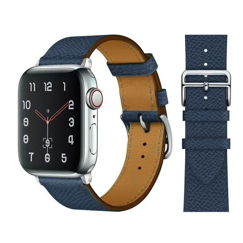 Leather strap For Apple watch band 44mm 45mm 41mm 40mm watchbands Loop bracelet for iWatch ultra 2 49mm series 10 9 8 7 6 5 4 SE - Wear and Wander