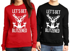 LET'S GET BLITZENED Christmas Sweater Glasses Version Men or Women - Wear and Wander