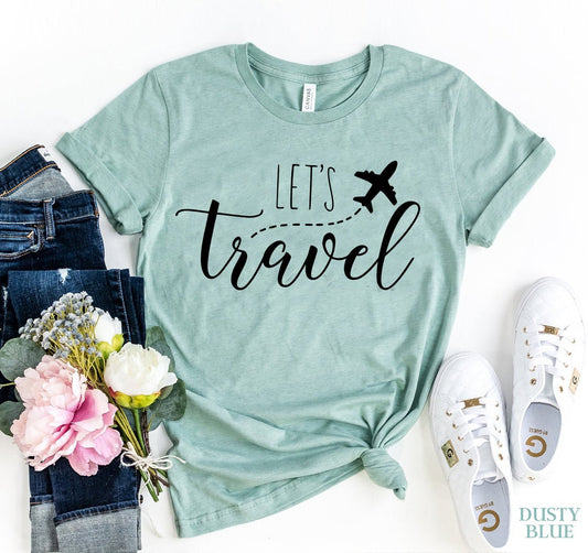 Let's Travel T-shirt - Wear and Wander