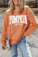 Letter Graphic Long Sleeve Sweatshirt - Wear and Wander