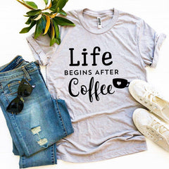 Life Begins After Coffee T-shirt - Wear and Wander