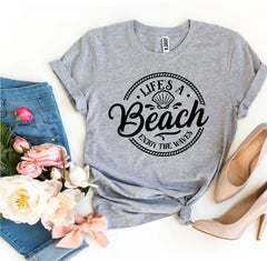 Lifeâ€™s a Beach Enjoy The Waves T-shirt - Wear and Wander