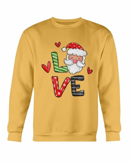 Love Santa Christmas Sweatshirt - Wear and Wander