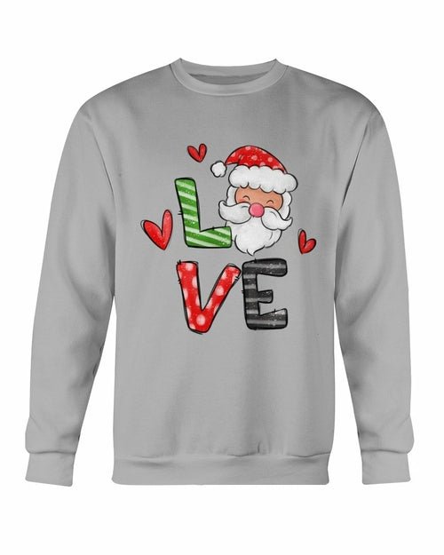 Love Santa Christmas Sweatshirt - Wear and Wander