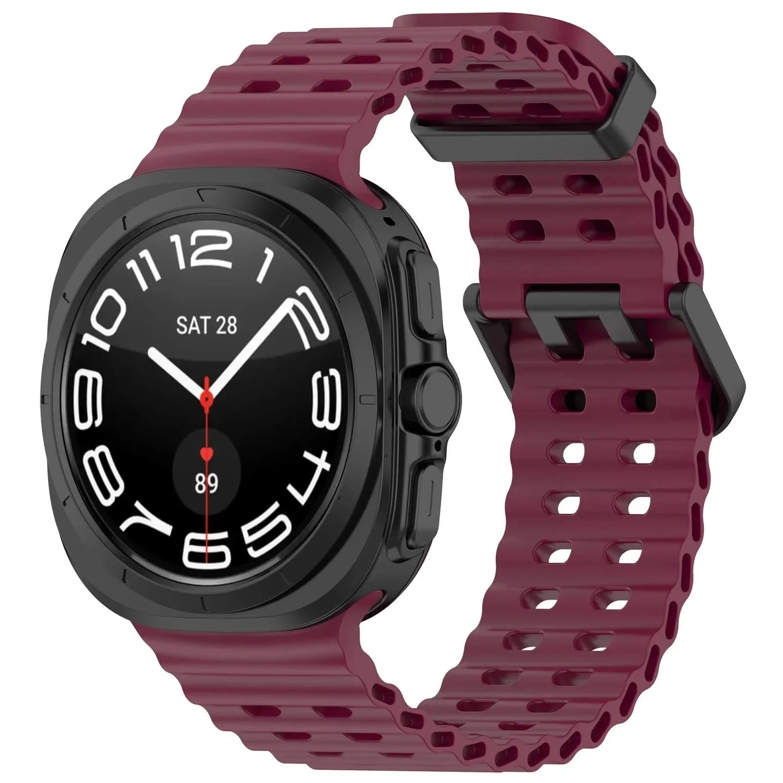 Marine Band For Samsung Galaxy Watch 7 ultra Strap 47mm Accessories Sport silicone Bracelet correa Galaxy Watch ultra Strap 47mm - Wear and Wander