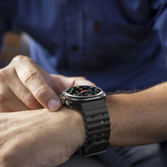 Marine Band For Samsung Galaxy Watch 7 ultra Strap 47mm Accessories Sport silicone Bracelet correa Galaxy Watch ultra Strap 47mm - Wear and Wander