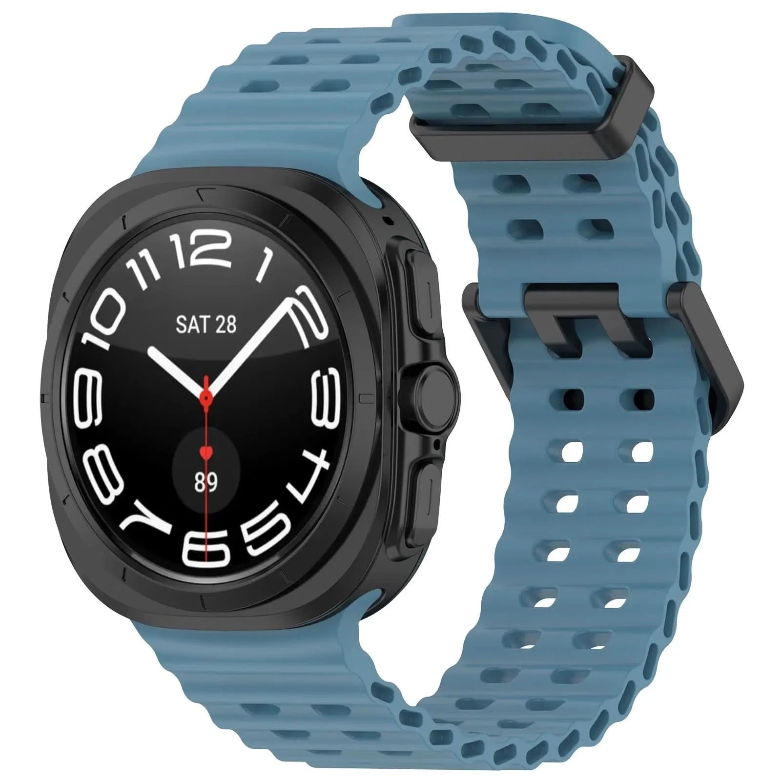 Marine Band For Samsung Galaxy Watch 7 ultra Strap 47mm Accessories Sport silicone Bracelet correa Galaxy Watch ultra Strap 47mm - Wear and Wander