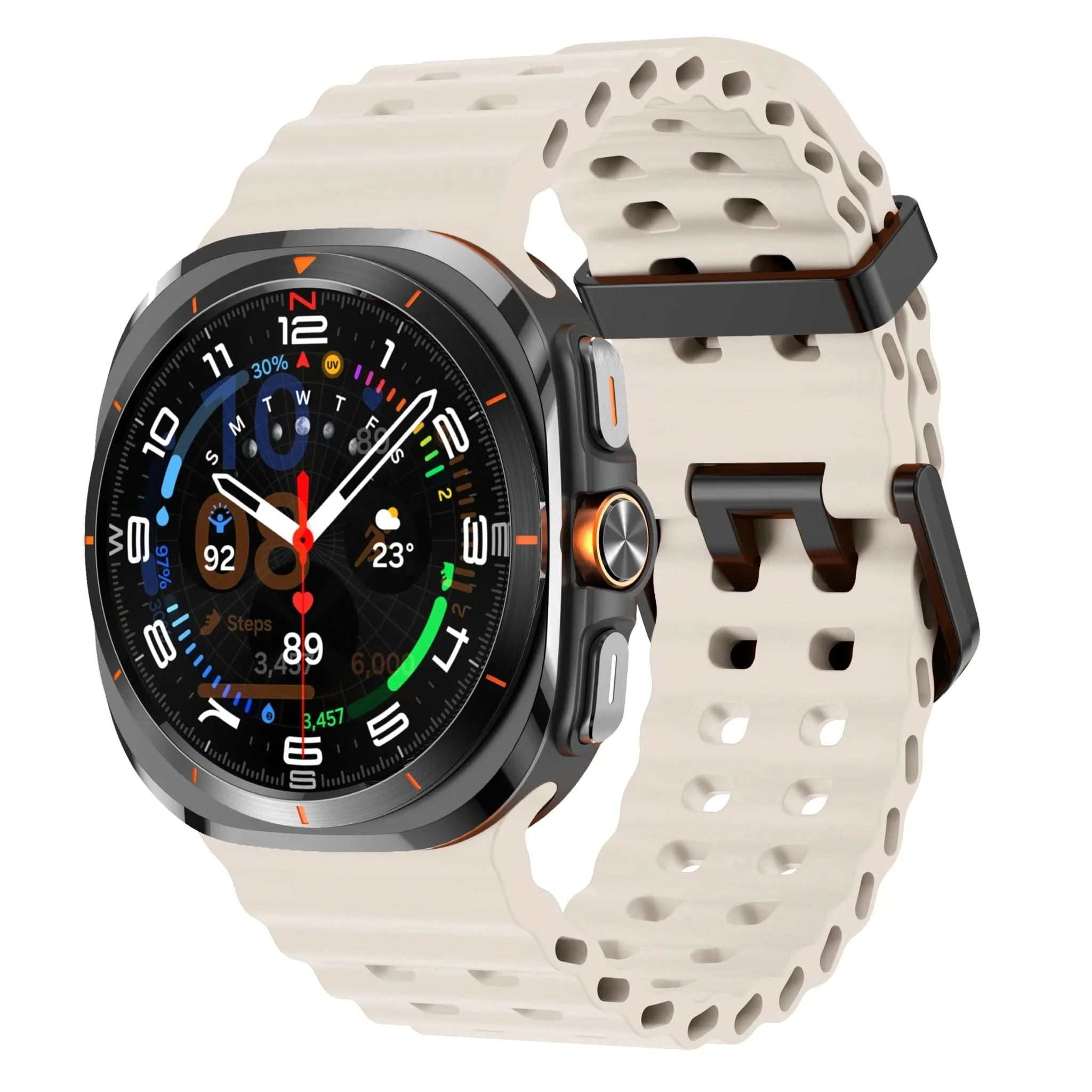 Marine Band For Samsung Galaxy Watch 7 ultra Strap 47mm Accessories Sport silicone Bracelet correa Galaxy Watch ultra Strap 47mm - Wear and Wander
