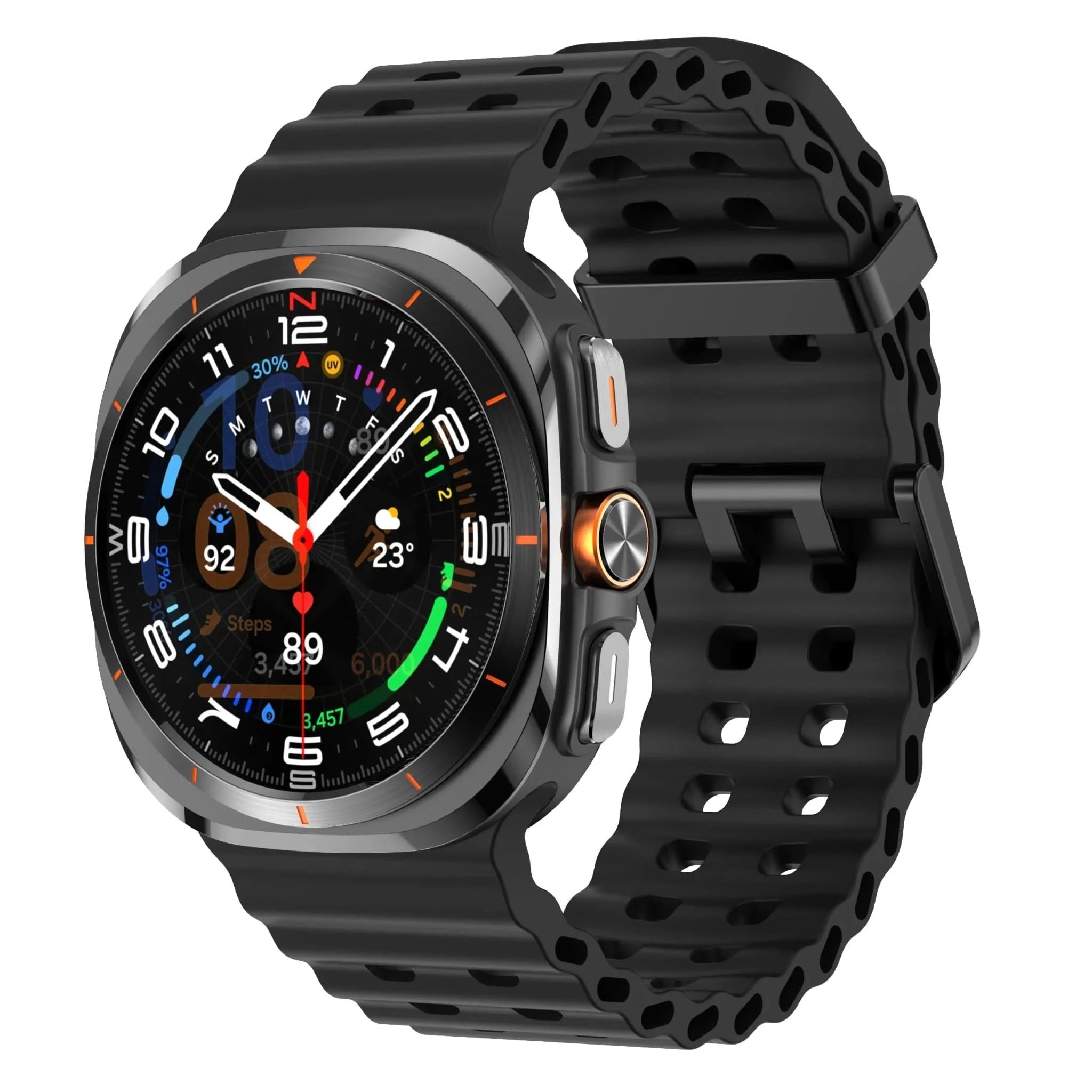 Marine Band For Samsung Galaxy Watch 7 ultra Strap 47mm Accessories Sport silicone Bracelet correa Galaxy Watch ultra Strap 47mm - Wear and Wander