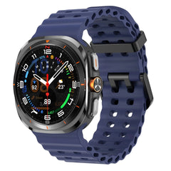 Marine Band For Samsung Galaxy Watch 7 ultra Strap 47mm Accessories Sport silicone Bracelet correa Galaxy Watch ultra Strap 47mm - Wear and Wander