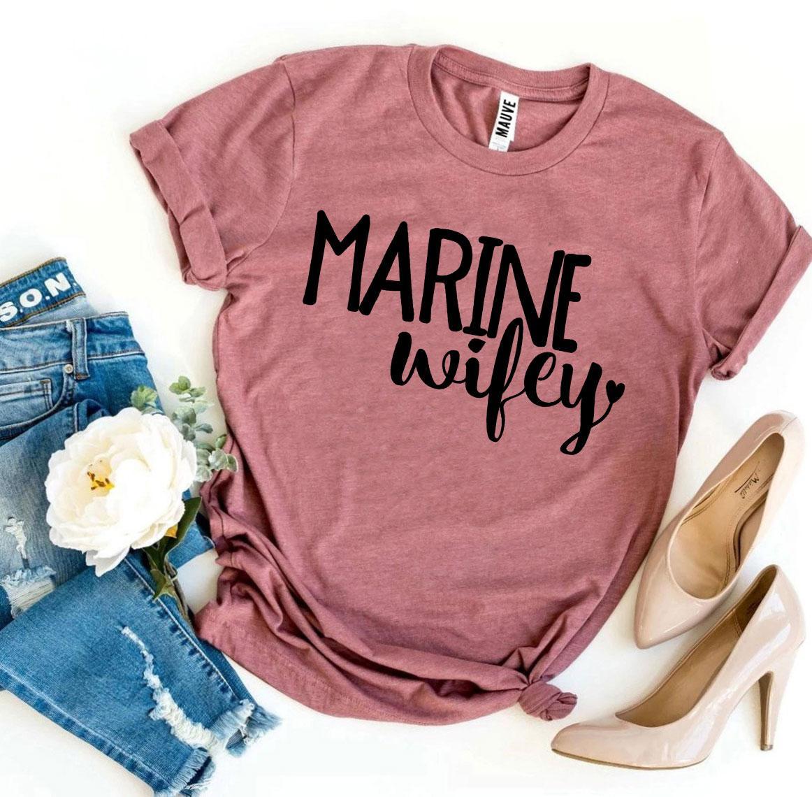 Marine Wifey T-shirt - Wear and Wander