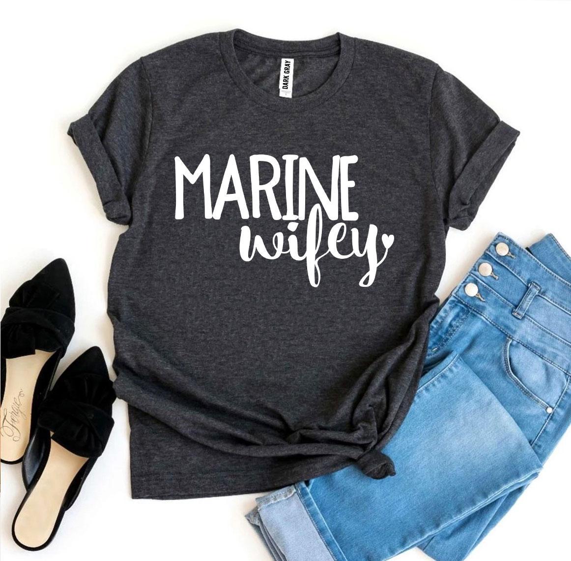 Marine Wifey T-shirt - Wear and Wander