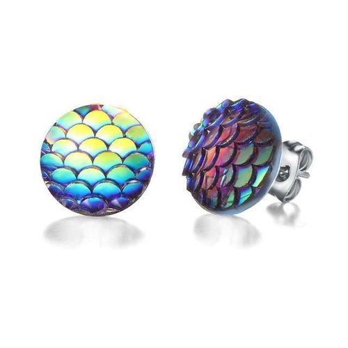 Mermaid Stud Earrings - Wear and Wander