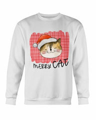 Merry Cat Christmas Sweatshirt - Wear and Wander