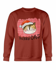 Merry Cat Christmas Sweatshirt - Wear and Wander