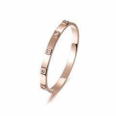 Metal Stone Hinged Bangle - Wear and Wander