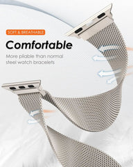 Milanese Strap For apple Watch Band 44mm 40mm 45mm 49mm 41mm 38mm 42 44 mm Bracelet iwatch Series 9 3 6 5 SE 7 8 10 Ultra 2 Band - Wear and Wander
