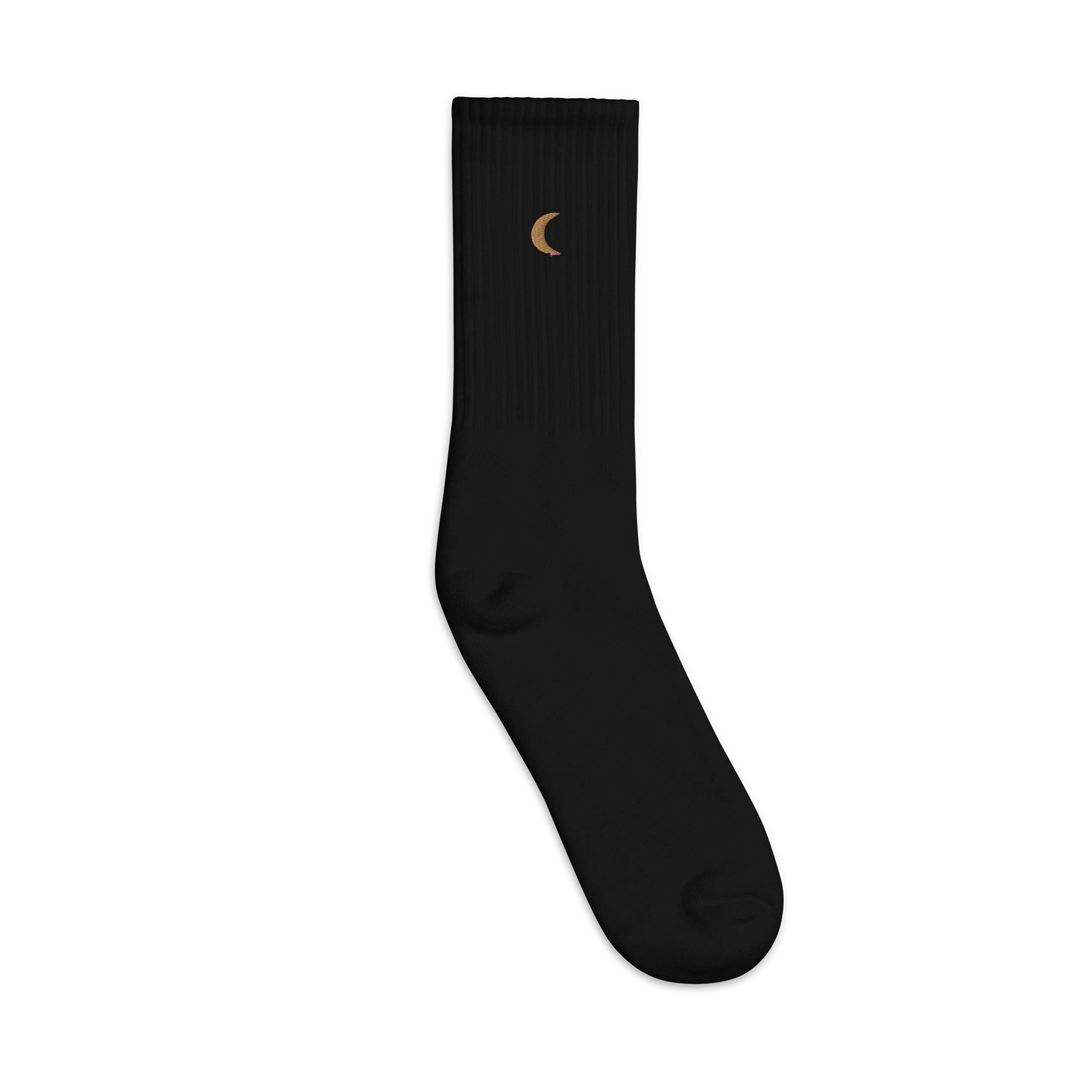 Moon Landing Embroidered Socks - Wear and Wander