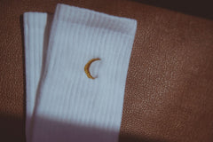 Moon Landing Embroidered Socks - Wear and Wander