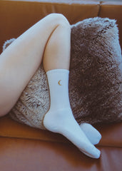 Moon Landing Embroidered Socks - Wear and Wander