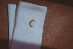 Moon Landing Embroidered Socks - Wear and Wander