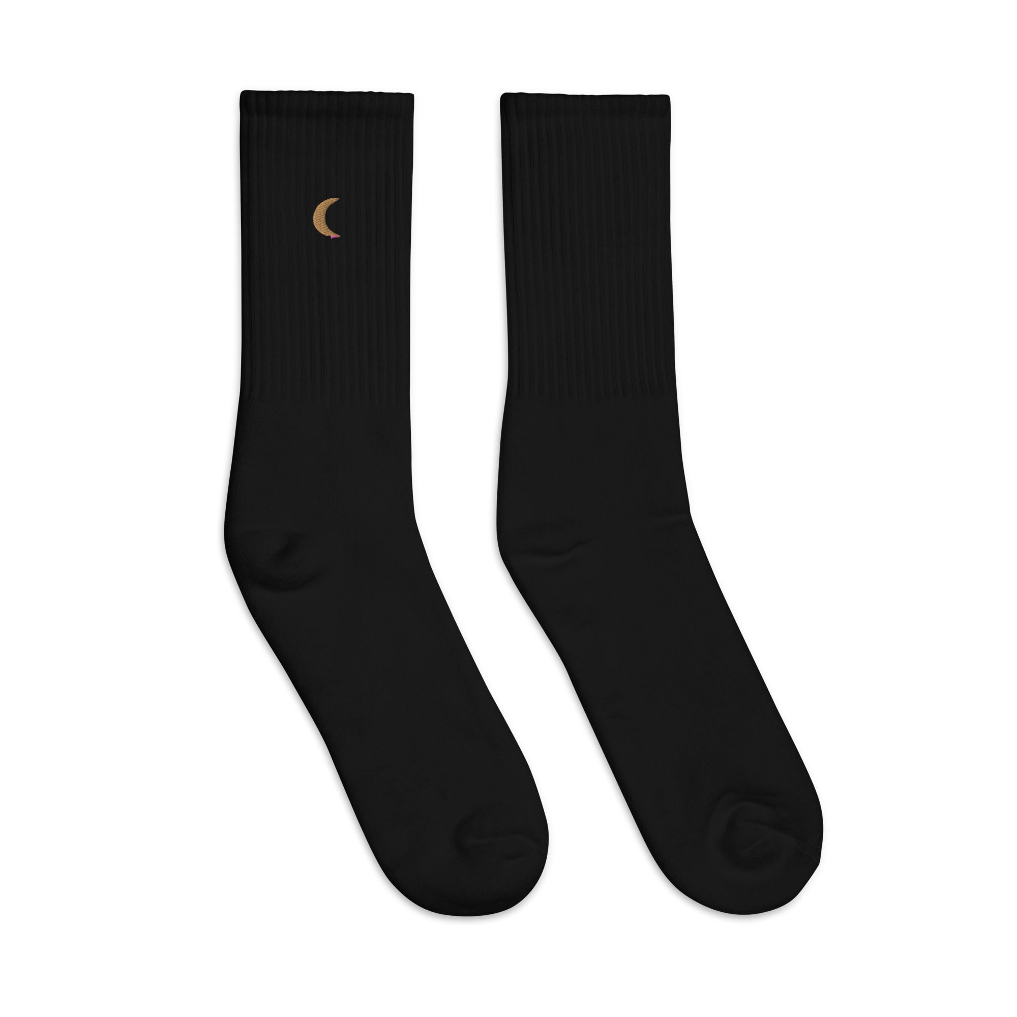 Moon Landing Embroidered Socks - Wear and Wander