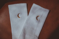 Moon Landing Embroidered Socks - Wear and Wander