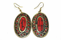 Mosaic Oval Earrings - Wear and Wander