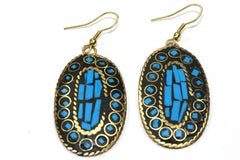 Mosaic Oval Earrings - Wear and Wander