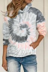 Multicolor Tie Dye Pattern Hoodie - Wear and Wander