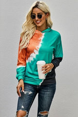 Multicolor Tie - dye Print Hoodie - Wear and Wander