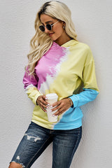 Multicolor Tie - dye Print Hoodie - Wear and Wander