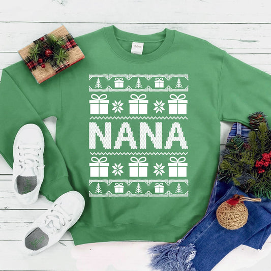 Nana Christmas Sweatshirt - Wear and Wander