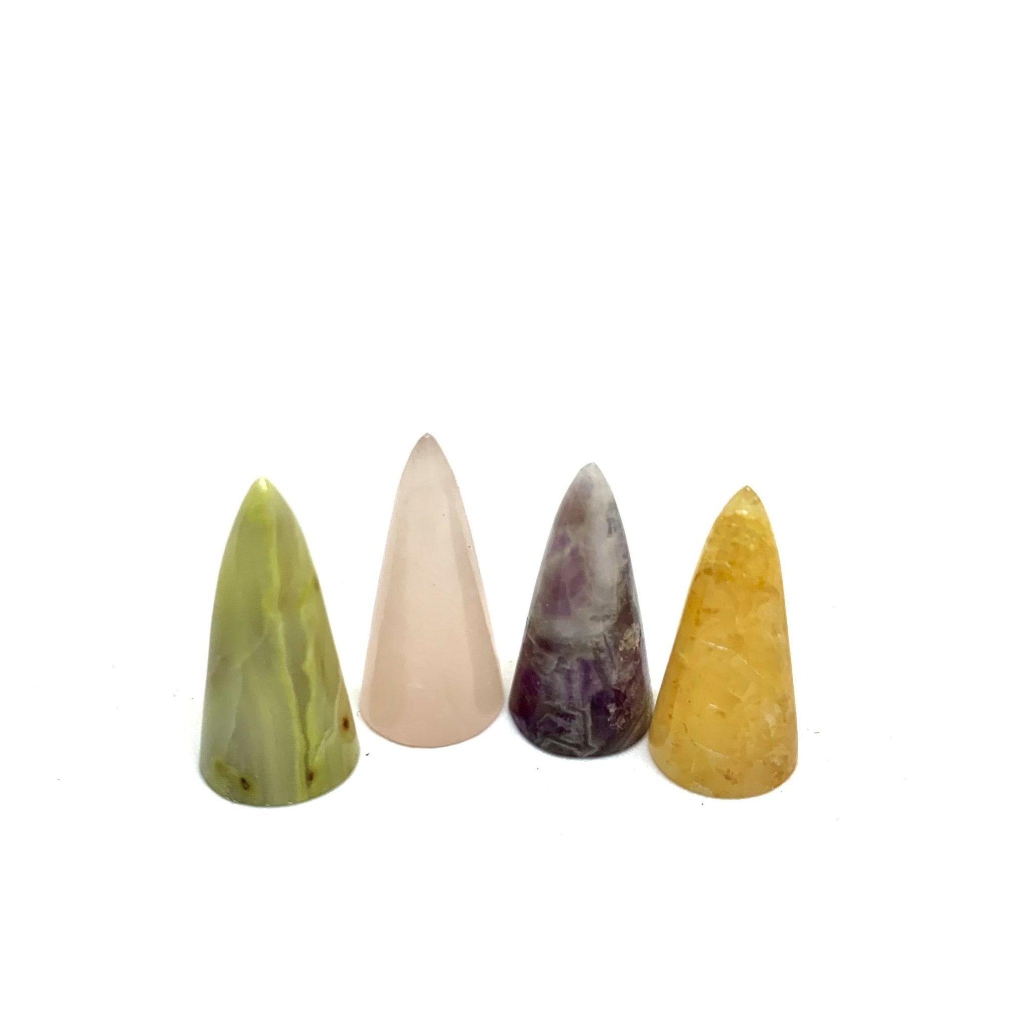 Natural Gemstone Pendulum Set of 4 - Wear and Wander