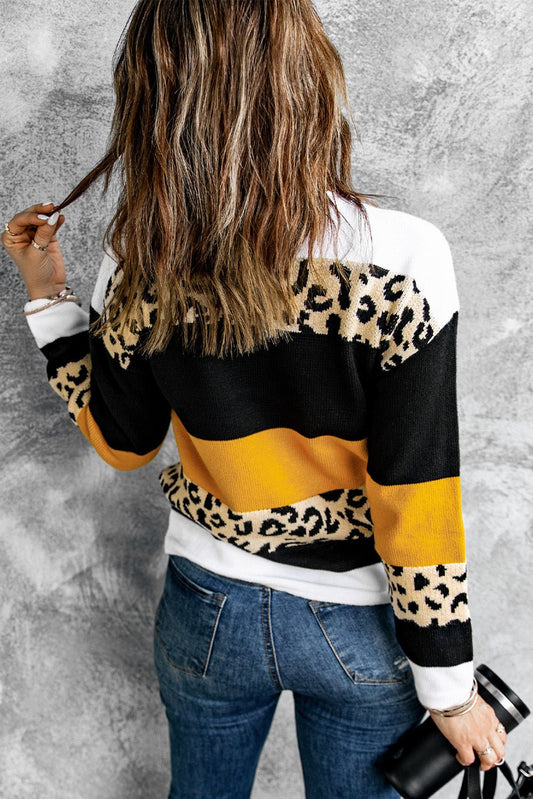 New Leopard Pullover Sweater - Wear and Wander