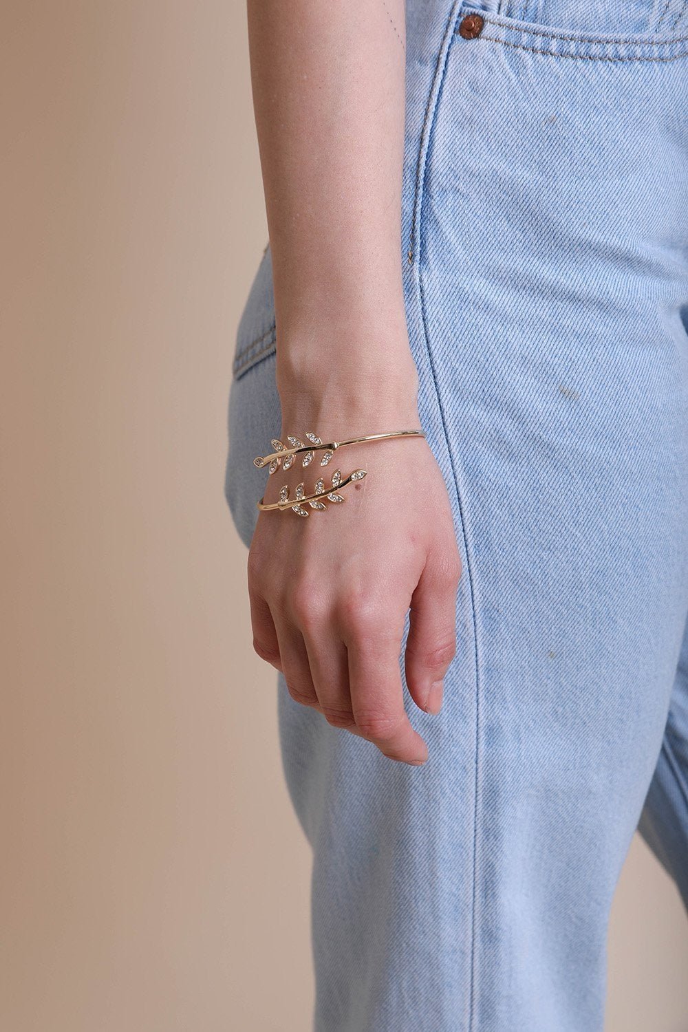 Olive Branch Minimal Bracelet - Wear and Wander