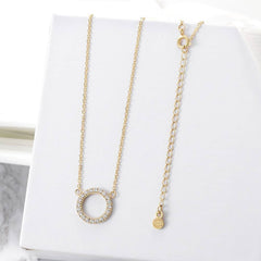 Open Circle Pendant Necklace - Wear and Wander