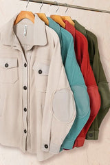 Oversized Basic Fleece Shacket - Wear and Wander