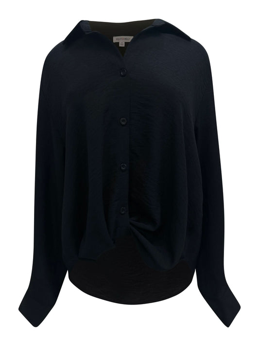 Oversized Button - Up Collared Blouse - Wear and Wander