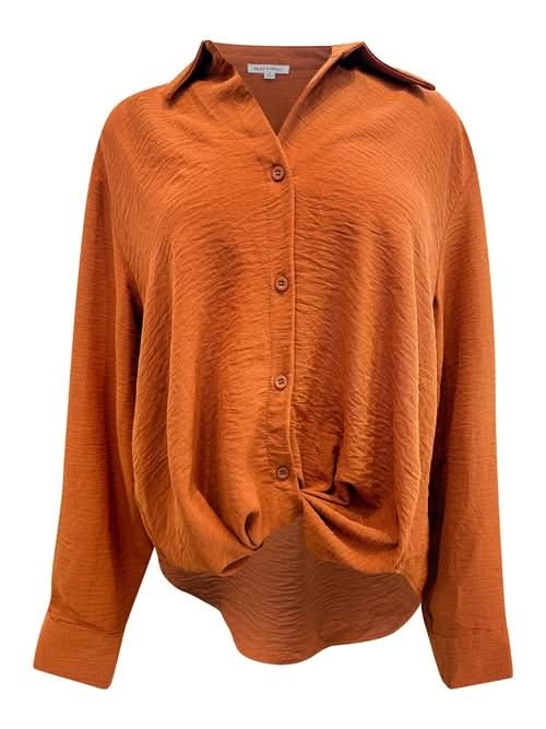 Oversized Button - Up Collared Blouse - Wear and Wander