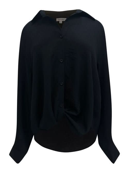 Oversized Button - Up Collared Blouse - Wear and Wander