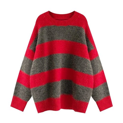 Oversized Striped Sweater - Wear and Wander