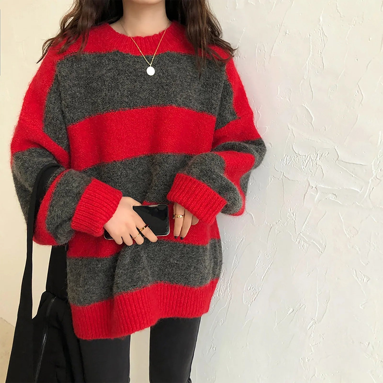 Oversized Striped Sweater - Wear and Wander