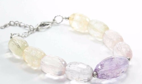 Pastel Sparkles Quartz Stone Bracelet - Wear and Wander