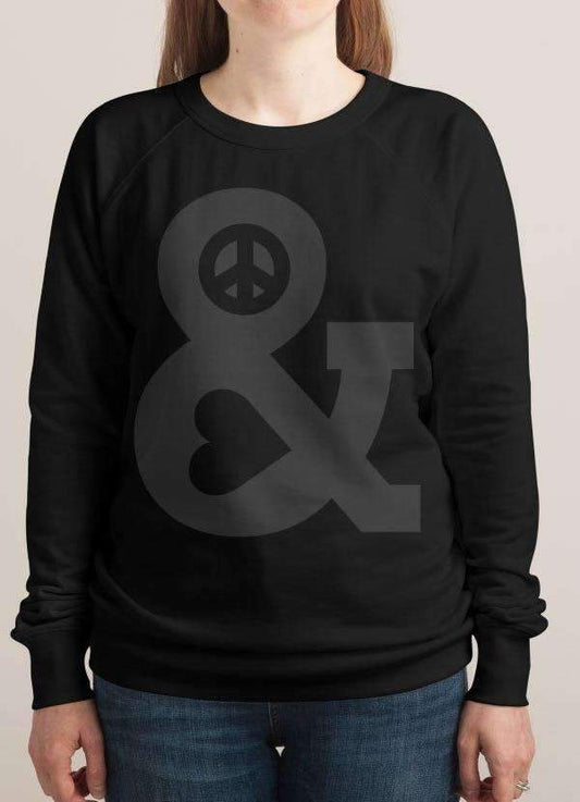 PEACE AND LOVE WOMEN SWEAT SHIRT - Wear and Wander