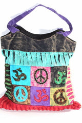 Peace & Om Patchwork Jhola Carry Bag - Wear and Wander