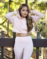 Peachy Crop Hoodie - Wear and Wander